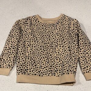Kids Tan and Black Polka Dot Shirt